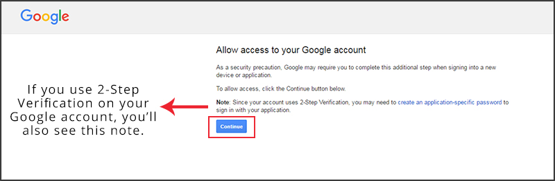 Email Configuration: Gmail - Display Unlock Captcha