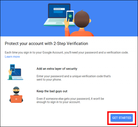 Email Configuration: Get started with 2-step verification in Gmail
