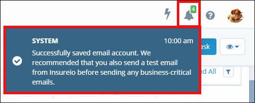 Email Configuration: Checking Notifications