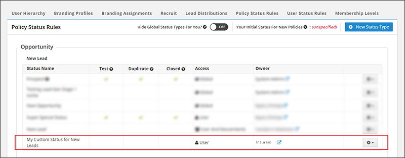 Agency Management: New Rule on Dashboard Agency Management: New Rule on Dashboard