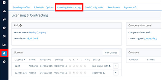 Licensing & Contracting