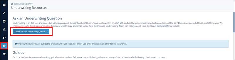 Resource Library: Ask an Underwriting Question