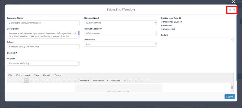 Marketing Materials: Delete and Clone Buttons Marketing Materials: Delete and Clone Buttons