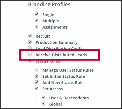 Lead Distribution: Toggle Ability to Receive Leads Lead Distribution: Toggle Ability to Receive Leads