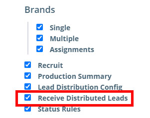 Lead Distribution: Toggle Ability to Receive Leads